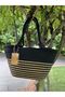 Hand Bag Beach Bag Shoulder Bag Jute Straw Look - 5