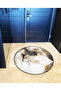 Beige Themed Abstract Patterned Round Woven Base Modern Decorative Carpet 6188 - 4
