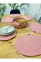 Jute Straw American Serving Oval Platter and Basket Set of 7 - 5