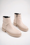 Women's Leather Boots with Stones on the Back - 4