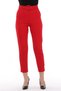 Cedy Women's High Waist, Pleated Ankle-Length Woven Trousers, C3008 Red - 5
