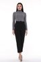 Cedy Women's Black High Waist Woven Trousers - Pleated and Ankle Length, C3008