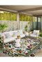 Antique Design Series Modern Decorative Carpet with Multicolored Border and Flower Detail Antik170 - 3