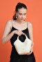 Nairobi Women's Beige Shoulder Bag with Magnetic Closure and Adjustable Strap with Puppy Card Holder - 2
