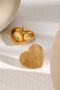 Shiny Heart Gold Women's Earrings - 3