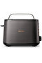 Viva Collection Toaster - 950W, 2 Wide Slots, 8 Settings, Defrost, Copper/Black - Hd2650/31 - 2