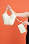 Nairobi Women's Beige Shoulder Bag with Magnetic Closure and Adjustable Strap with Puppy Card Holder - 7