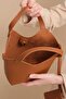 Nairobi Magnetic Closure Puppy Card Holder Adjustable Strap Women's Tan Shoulder Bag - 8