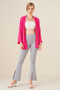 5862 Knitted Kimono - Fuchsia - 2