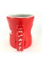Large Curve Porcelain Mug Cup with Turkish Flag of the Moon and Stars - 2