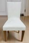 Velvet Fabric - Washable and Elastic Chair Cover, Cream Color 1 Piece