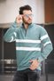 Sweatshirt - Grün - Casual