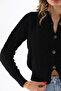 Self Patterned Buttoned Knitwear Cardigan - 6