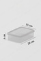 10 Transparent Refrigerator and Freezer Storage Containers - 1.35 Lt, Bpa Free - 3
