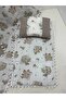 Brown, Muslin and Pompom Underpants, Pillow and Blanket Set of 3 - 3
