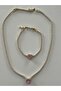 Non-Tarnish Steel Zircon Pink Heart Waterway Bracelet - 6