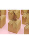 Bonbon Shaped Kraft Cardboard Box - Henna Cookie Candy and Gift Box - 25 Pieces