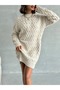 Cross Braided Casual Knitwear Tunic - 6