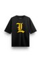 Death Note L Fitness Oversize Gym Back and Front Printed Athlete Tshirt - 2
