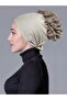Stone Color (Skin Color) Lycra Frilly Non-Slip Bonnet - 2