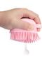 Bathroom Shower Pouch Soap Shower Gel Massage Brush with Chamber Loofah Pouch - 2