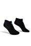 Odor-Free Booties Women's Black Silver Socks Pack of 3 - 2