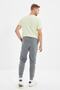 Anthracite Regular/Normal Cut Fleece/Warm-Keeping Sweatpants Tmnaw21Ea0264 - 6