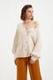 Stone Wide Pattern Knitwear Cardigan Twoaw22Hi0176 - 2