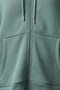 Dark Green Oversize/Relaxed Fit Zippered Thick Fleece Lined Knitted Cardigan/Sweatshirt Twoaw24Sw00188 - 3