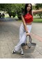 Handbag Beach Bag Shoulder Bag Jute Straw Look
