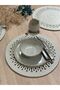 Jute Wicker Look Jute American Serving Presentation Set Washable Heat Resistant Jute Cream 6 Pieces - 3
