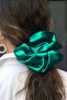 Green Women's Xl Luxury Satin Simit Elastic Buckle