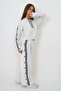 Girl's 100% Cotton Hooded Oversize Long Sleeve Tracksuit Set - 3