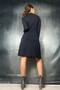 High Neck A-Line Lycra Viscose Dress - 3
