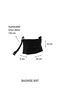 Women's Shoulder Bag, Medium Size, 9008 Black - 4