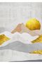 Hari̇kabi̇rev | Gold-White Mountain Pattern Abstract Combination 02 | Framed Glass Table 2 Pieces Vertical - 3