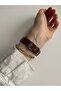 Retro Women's Wristwatch Rose Gold Vintage Style with Leather Strap - 3