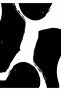Hari̇kabi̇rev | White-Black Abstract Abstract Combination 10 | Framed Glass Table 3 Pieces Vertical - 4