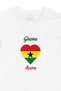 Accra Ghana Flag Heart T-Shirt - 2