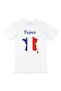 Unisex France Map and Flag T-Shirt