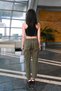 Khaki Color Normal Waist Skinny Jns Women's Trousers |   Women's Pants |   Jeans - 3