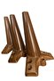 L Base Brown Peak 20cm Legs (2 Pieces) Base-Coffee Table-Seat-Sofa-Bed-Cabinet-Furniture Legs - 2