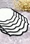 6 White Cocktail Napkins - 2