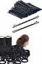Women's 100 Pieces Wire Buckle / Towel Buckle Set - 3