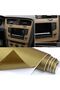 3d Gold - Serrated Pattern, Air Duct, Durable Vehicle Engine Covering - Carbon Foil (152cm X 20cm)