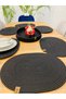 Jute Straw American Serving Oval Platter and Basket Set of 7 - 3