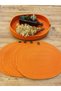 Jute Straw American Serving Oval Platter and Basket Set of 5 - 2