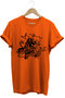 Hunting Hunter Drahthaar Hunting Dog and Quail Duck Dog Printed Regular Fit 100% Cotton T-Shirt