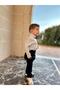 Navy Blue Salopet Bow Tie Baby Blue Shirt - 8