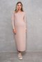 Pregnant and Maternity Long Sleeve Hair Mesh Print Dress - 3